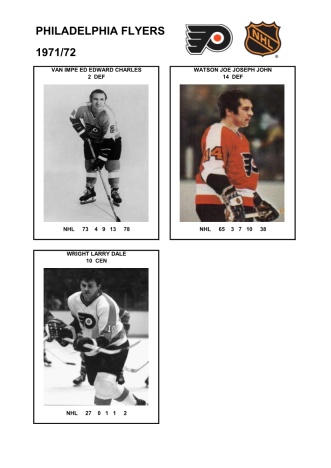 NHL phi 1971-72 foto hracu10