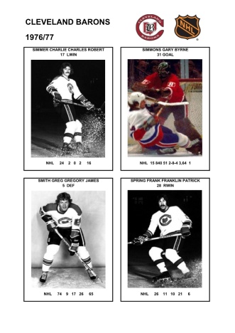 NHL cle 1976-77 foto hracu8